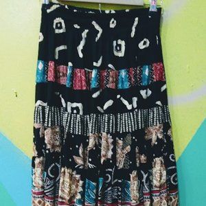 VTG Carole Little Boho Skirt Size 4